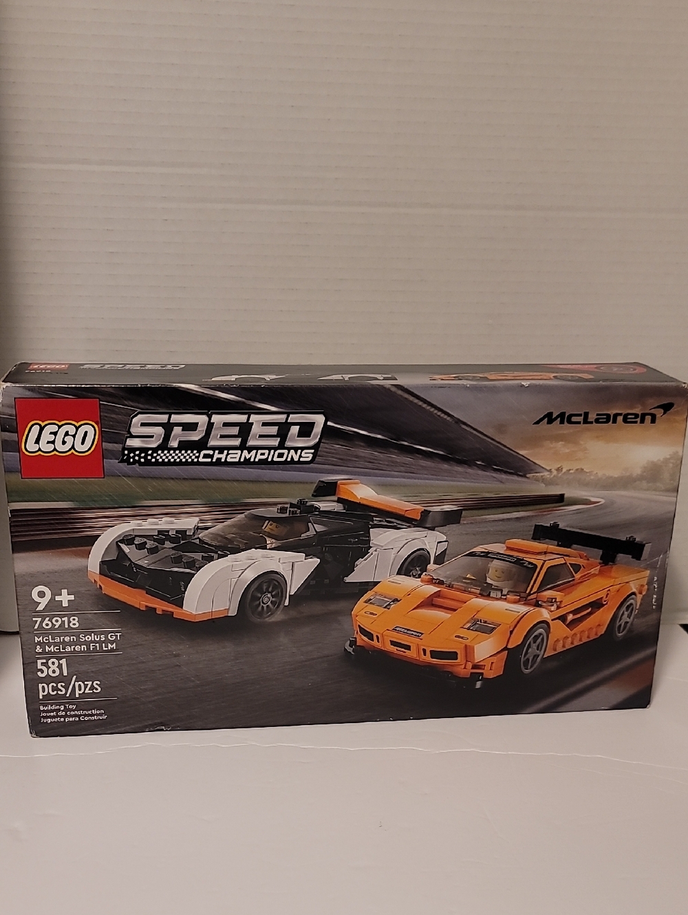 LEGO Speed Champions McLaren Orange & White Race Car Set